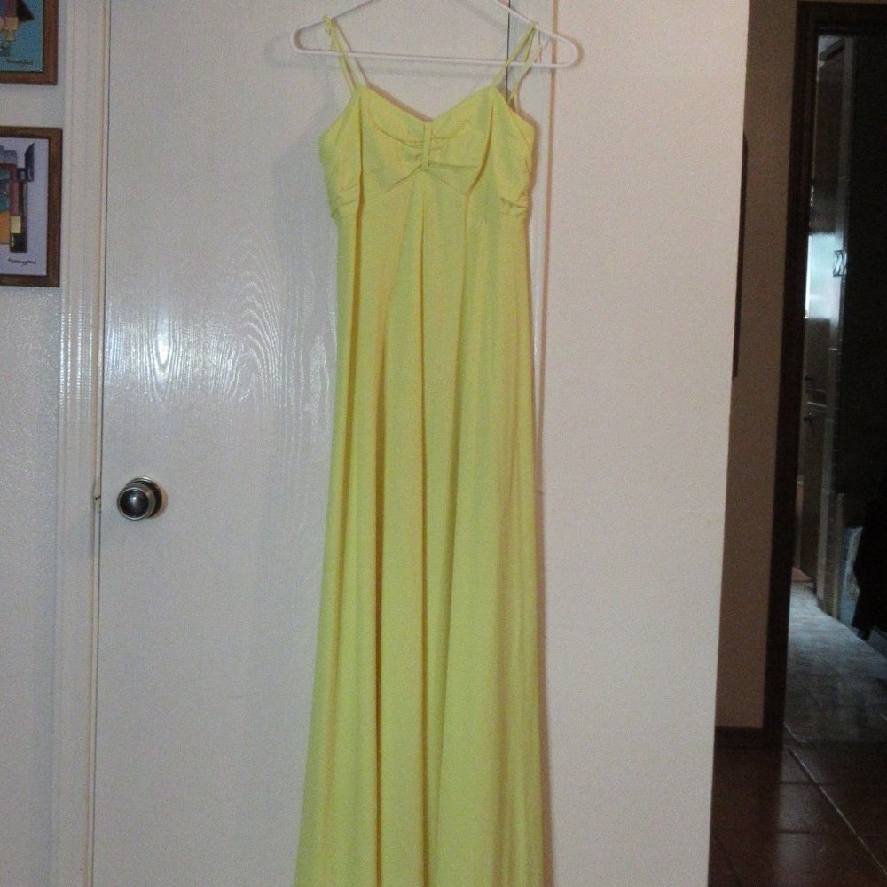 Formal Yellow Maxi Gown
